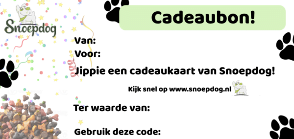 Snoepdog cadeaubon